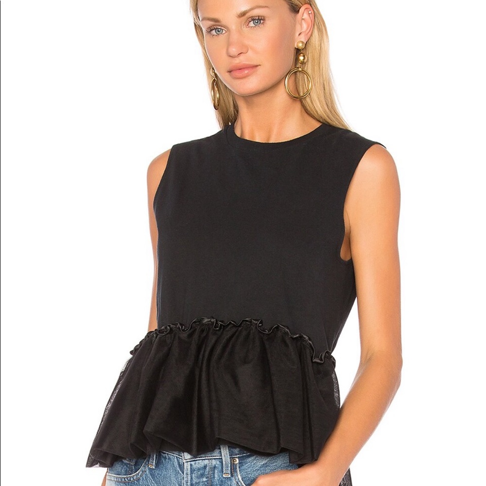 CUBIC navy blue top
